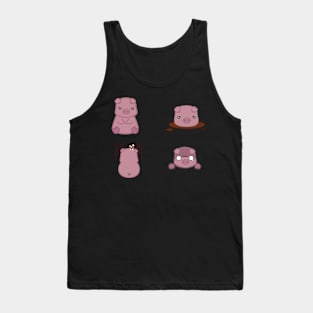 Pleasantly Plump Piggy Sticker Pack Tank Top